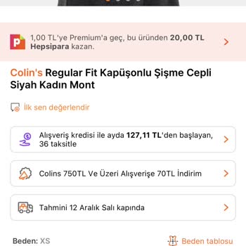 Colin's İndirimden Aldığım Ürünü Teslim Etmedi