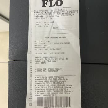 FLO Ayakkabı Botum Su Aldı