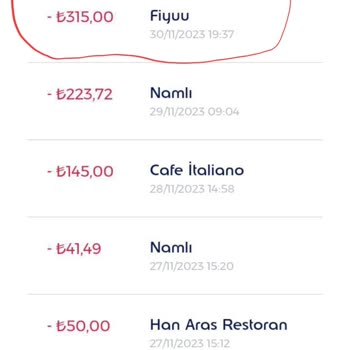 Fiyuu'nun Mükerrer Para Çekmesi