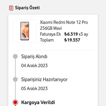 Vodafone Faturaya Ek Cihaz Alımı Pişmanlıktır.