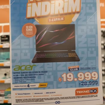 Teknosa'nın Faturada Belirtilen Özellikler De Cihaz Vermemesi