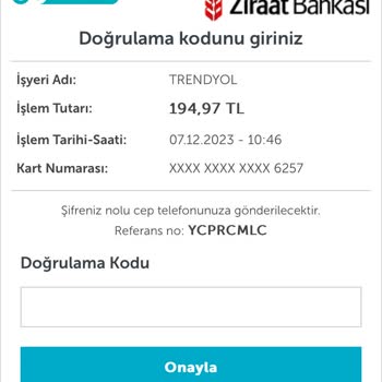 Ziraat Bankası Ziraat Hesabım Online Alışverişe Red Veriyor