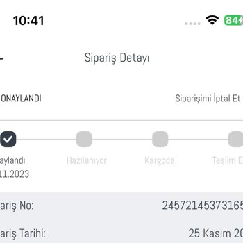 Madame Coco Siparişim 12 Gündür Onaylandı Pozisyonunda