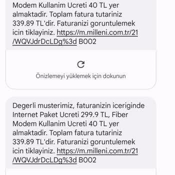 Millenicom Haksiz Ve Hukuksuz Kesilen Fatura