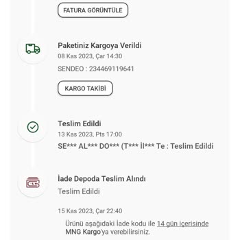 Karaca Tarafından 20 Gündür Yapılmayan Ücret İadesi!