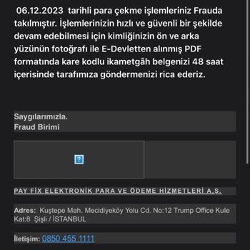 PayFix Sorunumun Çözülmesini İstiyorum