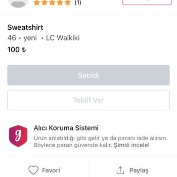 Gardrops Kusurlu Ürünün İadesi