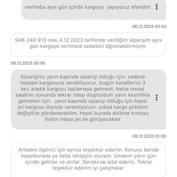 Hepsijet Kargo Alımına Gelmiyor