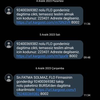 Kargoist Siparişi Teslim Etmedi