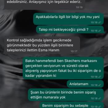 Skechers Siparişin Teslim Edilmemesi Ve Konu İle İlgili Bilgi Verilmemesi