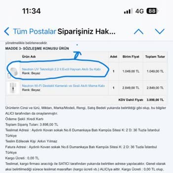 D&R Dan Aldığım Ürün Eksik Geldi
