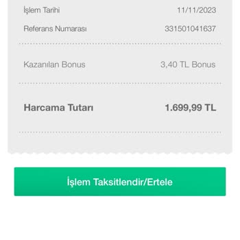 In Street FLO Tarafından İade Yapılmaması