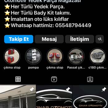 Çınar Otomotiv Instagram Sahte Kar Hesap Para Yollamayın Ürün Gelmiyor