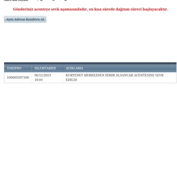 Kuryenet Askeri Göreve Yetişemeyen Ürün Teslimatı!
