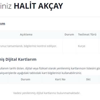 Passolig Kart - Başvurunuz Tamamlandı, Bilgileriniz Kontrol Ediliyor.
