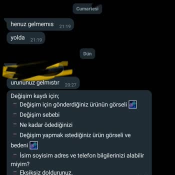 Milena Stil Alınan Ürünün Kalitesiz Olmasına Rağmen İade Kabul Etmemeleri.