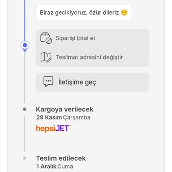 Hepsiburada/English Home Üzerinden Alınan Ürün