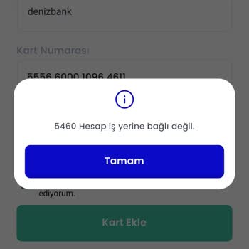 Chippin 5460 Hesap İş Yerine Bağlı Değil