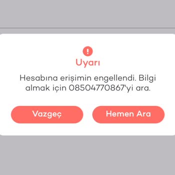 Tosla Hesabım Erişime Engellendi