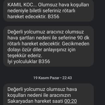 Kamil Koç Obilet Gelmeyen Otobüse Para İadesi Yapılmadı