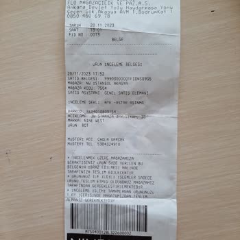 Nine West Botumun İç Astarının Soyulması