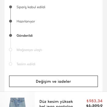 Mango - Siparişi Ulaştırmaması Hk.