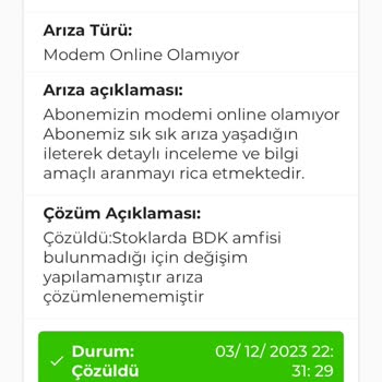 Kablo Net Giderilemeyen İnternet Arızası