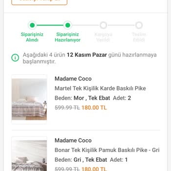 Madame Coco Siparişim 25 Gündür Hazırlanıyor Görünüyor