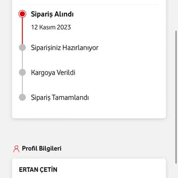 Vodafone Üzerinden Aldığım Ürünün Geç Kalması.