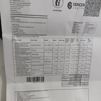 Gençer Gaming Sıfır Almama Rağmen Arızalı Teslim Edilen Bilgisayar Monitörü