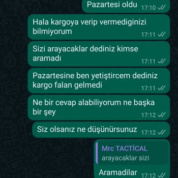 Mrc Tactical Asker Malzemeleri Eksik Göndermesi Trendyol.com Üzerinden