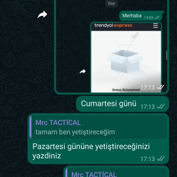 Mrc Tactical Asker Malzemeleri Eksik Göndermesi Trendyol.com Üzerinden