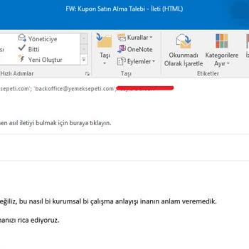 Yemeksepeti İşletmenizin Umursamaz Yaklaşımı
