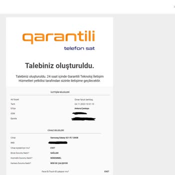 Garantili Teknoloji İletişim Hizmetleri Garantili Teknoloji İlgisiz Ve Bir Türlü İşlemi Sonlandırmıyor