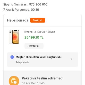 Hepsiburada Siparişimi Kargoya Verildikten Sonra İptal Etti!