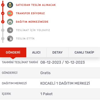 KARGOMsende Kargo Teslimat Süresi