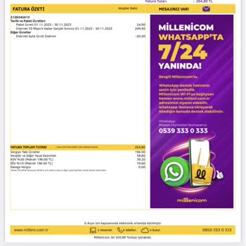 Millenicom İnternet Bağlattım Sabit Fiyat Dediler Yükselttiler