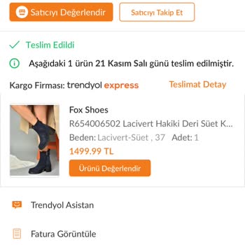 Fox Ayakkabı Kumaşı Yırtılan Bot