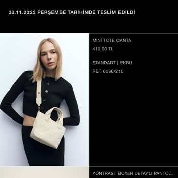 Zara Yanlış Ürün Yollanması