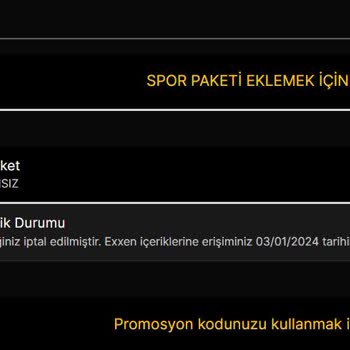 Exxen Üyelik İptali Ve Ücret İadesi Talebi
