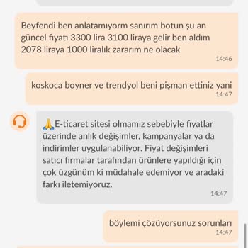 Boyner Eksik Ürün Hayal Kırıklığı