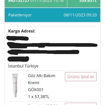 Doa Kozmetik Ürünümü Göndermiyor Ve Telefonları Açmıyor