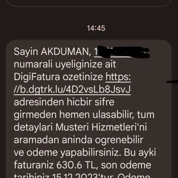 Digiturk Fazla Fatura Gelmesi