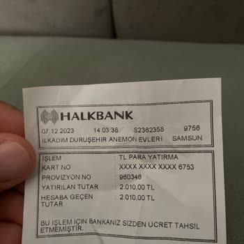 Halkbank'tan Yatırdığım Para Hesabıma Geçmedi