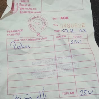 Taksiciler Odası 34 Tce 47 Plakalı Araç