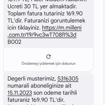 Millenicom Yüksek Fatura Çıkarıyor Ve İnternet Hizmeti Vermiyor