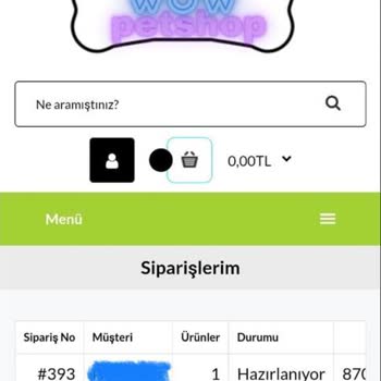 Wow Petshop Müşteri Hizmetleri Ve Depo Bölümü Ürünüm Gelmiyor