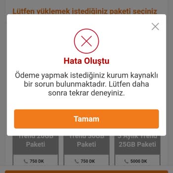Trendyol'da Türk Telekom Paket Yükleme Çalışmıyor