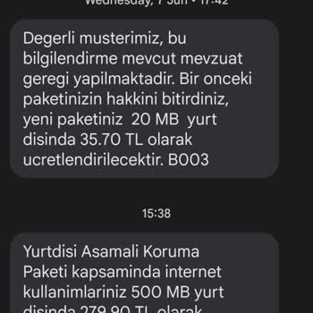 Vodafone Haksiz İnternet Paketi Eklendi