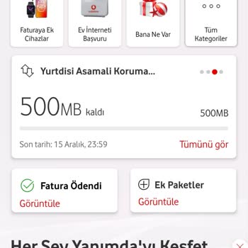 Vodafone Haksiz İnternet Paketi Eklendi